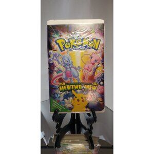 Vintage Pokemon The First Movie Mewtwo vs Mew VHS Tape Clamshell 1997 Nintendo